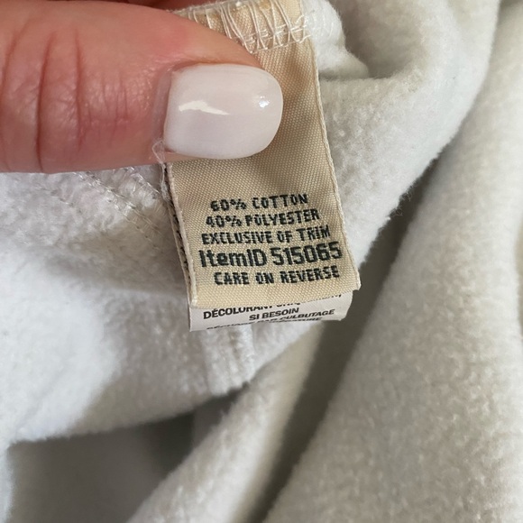 Size Large, heathered gray, 3/4 zip, hooded tunic/sweatshirt, by “LL Bean.” - Picture 5 of 5